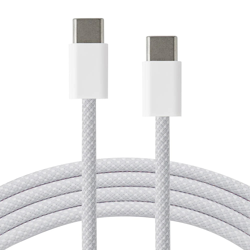 Flätad USB-C till USB-C kabel 1 m kompatibel med alla USB-C enheter